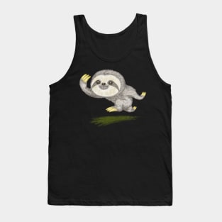 Sloth running fast Tank Top